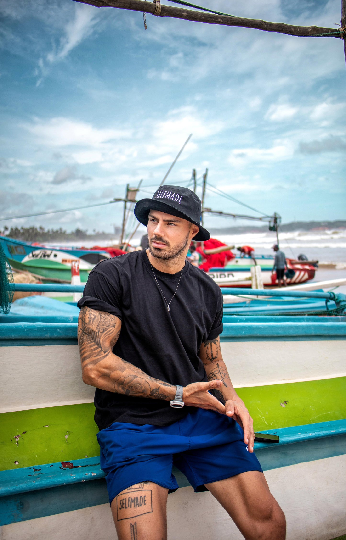 selfmade-bucket-hat-lx-collection-by-alex-koch in Classic dad cap with embroidered witty quote – Stay Witty classic baseball hat with adjustable strap and curved brim.