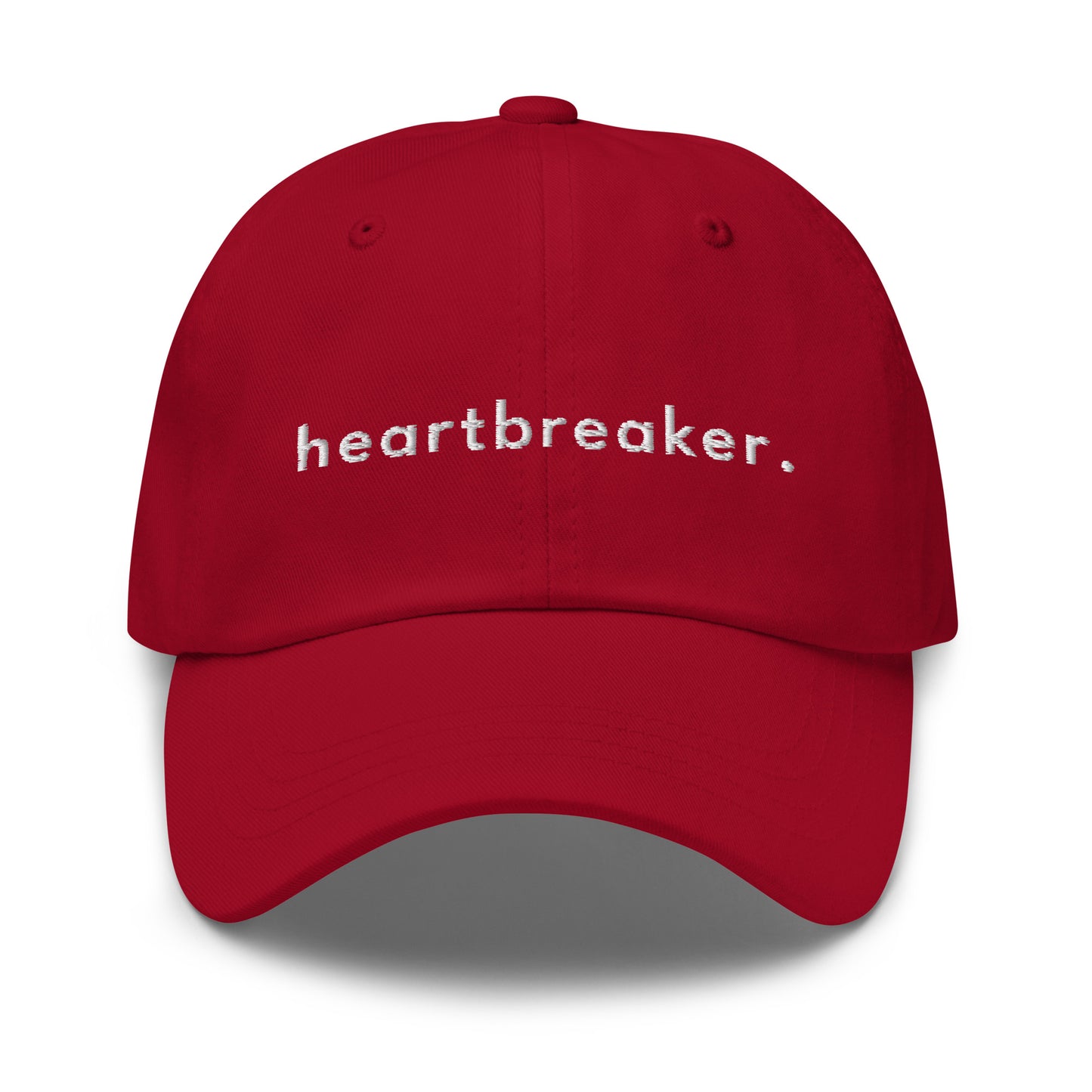 heartbreaker-classic-dad-cap in Black Classic dad cap with embroidered witty quote – Stay Witty classic baseball hat with adjustable strap and curved brim.