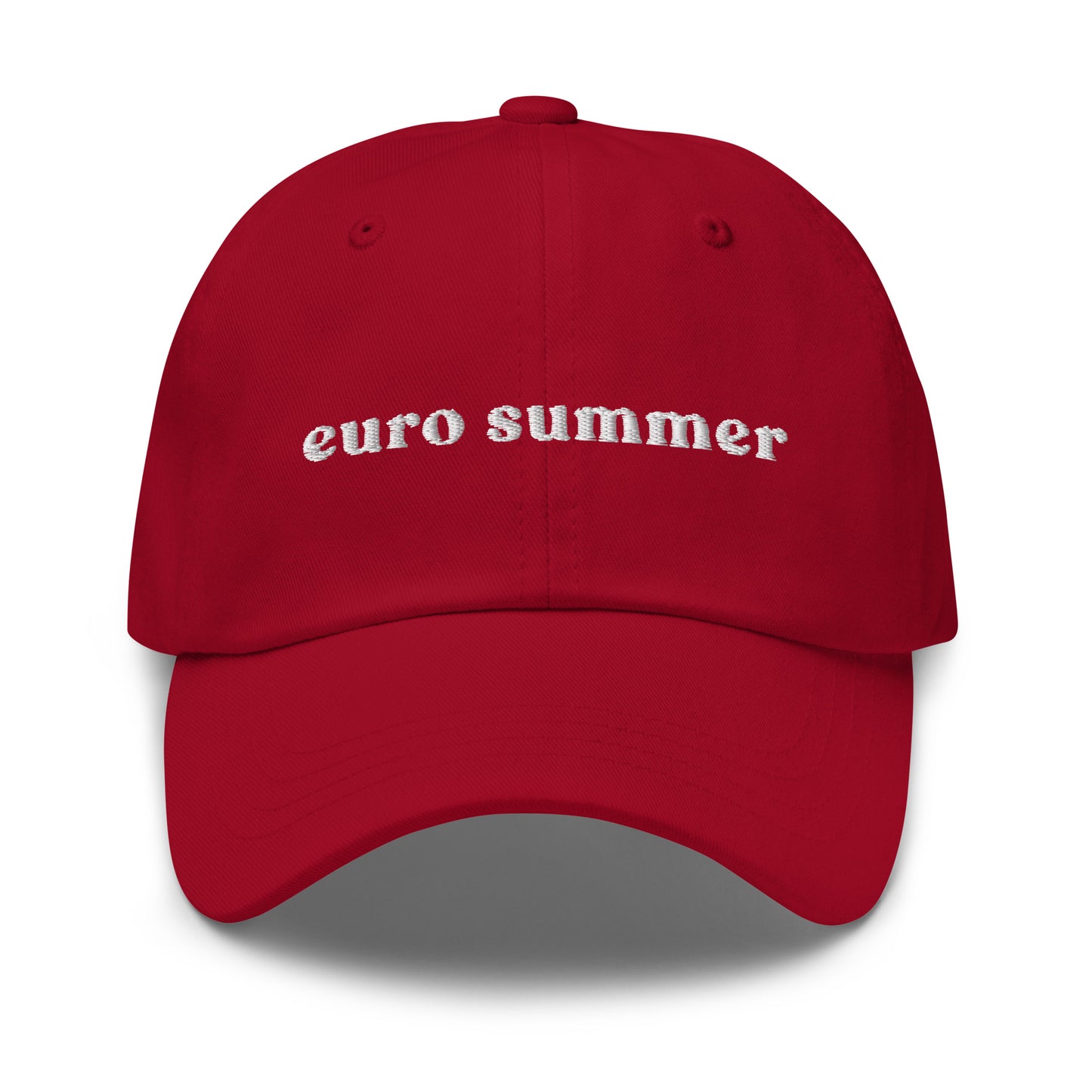 euro-summer-classic-dad-cap in Classic dad cap with embroidered witty quote – Stay Witty classic baseball hat with adjustable strap and curved brim.