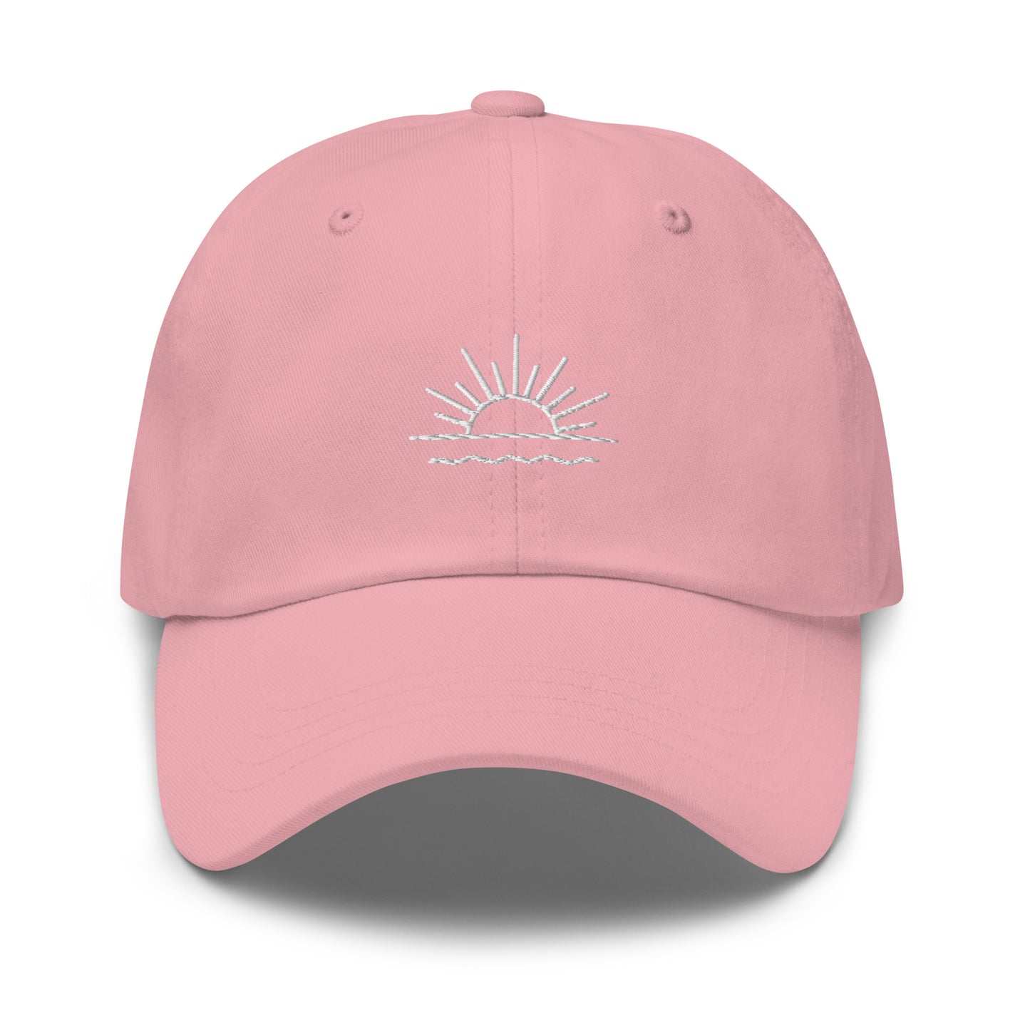 sunset-icon-classic-dad-cap in Classic dad cap with embroidered witty quote – Stay Witty classic baseball hat with adjustable strap and curved brim.