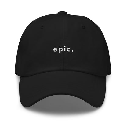 epic-classic-dad-cap in  Classic dad cap with embroidered witty quote – Stay Witty classic baseball hat with adjustable strap and curved brim.