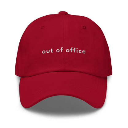 out of office. Classic Dad Cap