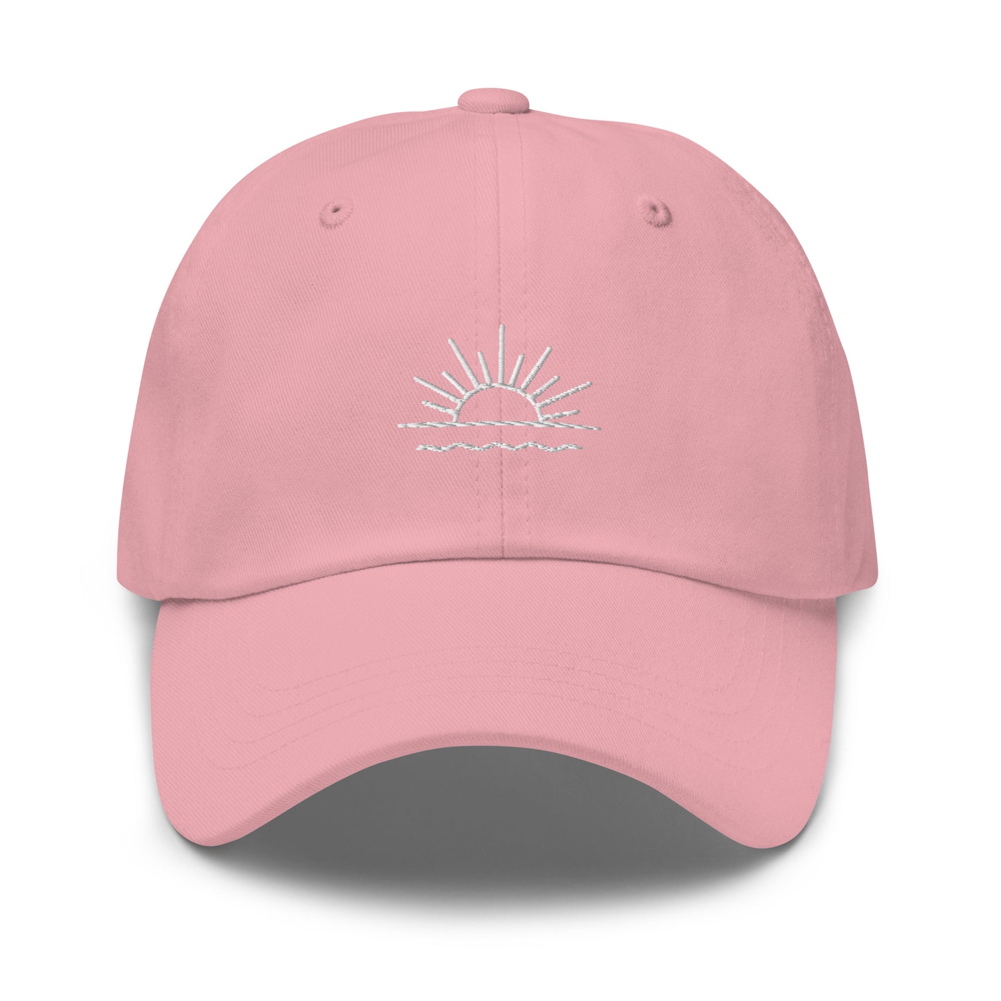 sunset-icon-classic-dad-cap in  Classic dad cap with embroidered witty quote – Stay Witty classic baseball hat with adjustable strap and curved brim.