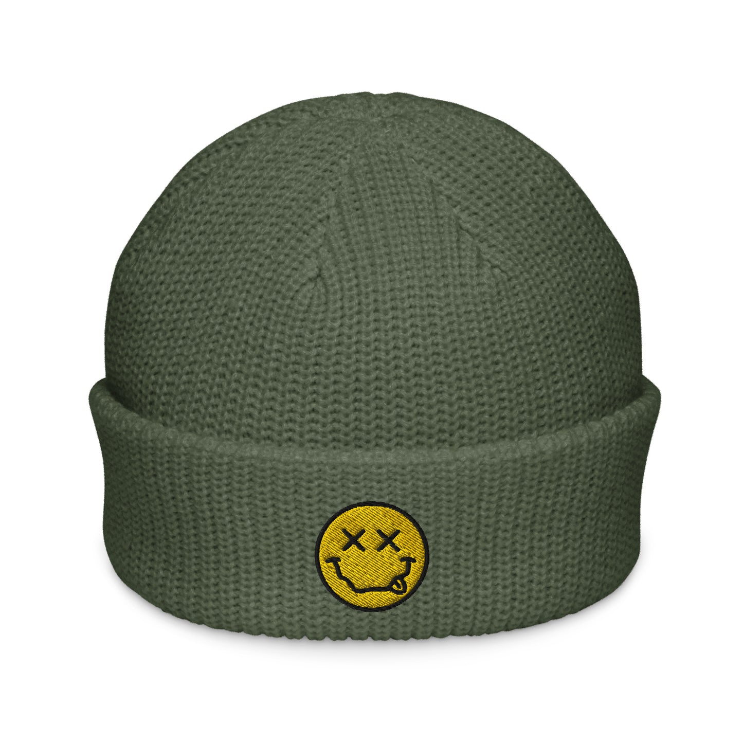 xx-smiley-fisherman-beanie in Cypress Classic dad cap with embroidered witty quote – Stay Witty classic baseball hat with adjustable strap and curved brim.