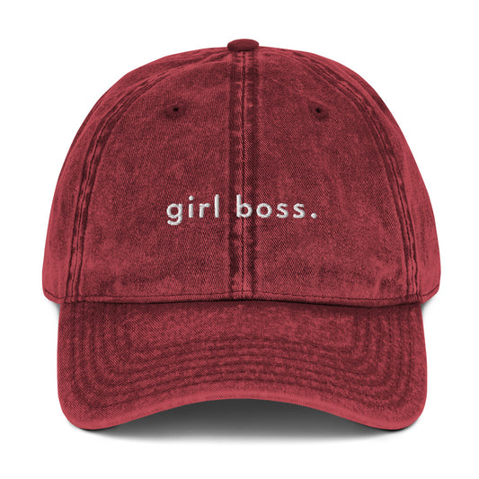 girl boss. Vintage Dad Cap