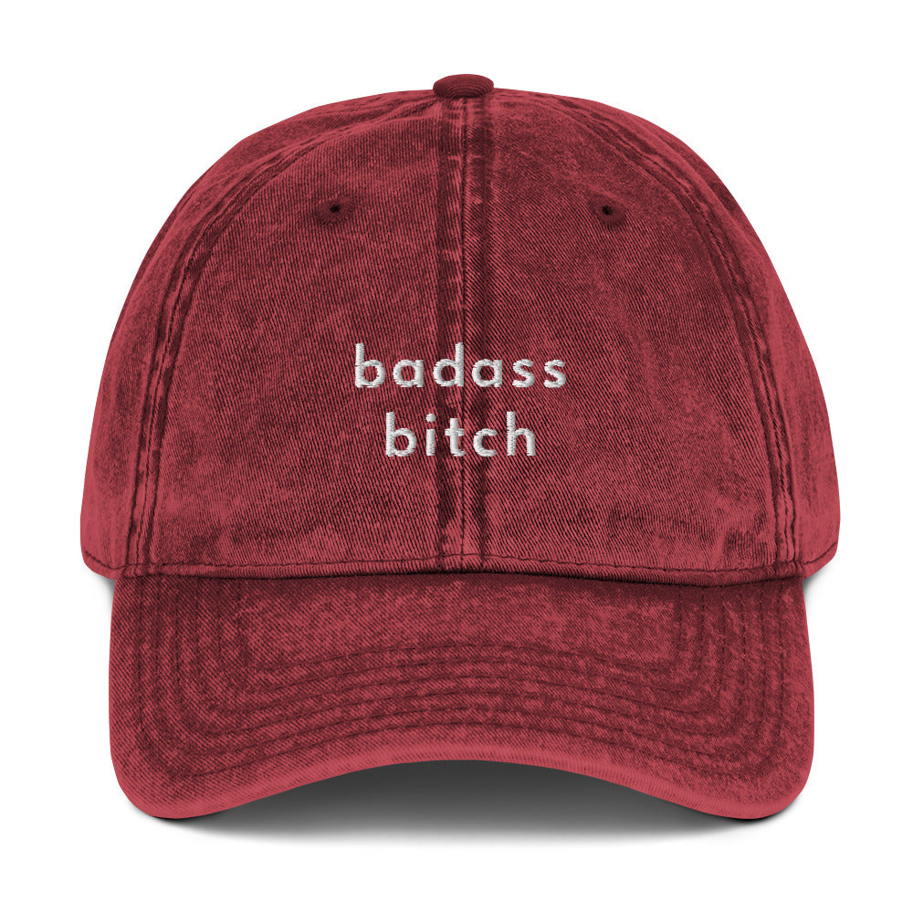 Badass Bitch. Vintage Dad Cap