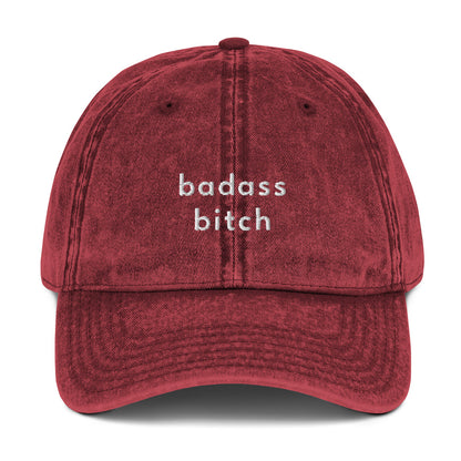 Badass Bitch. Vintage Dad Cap